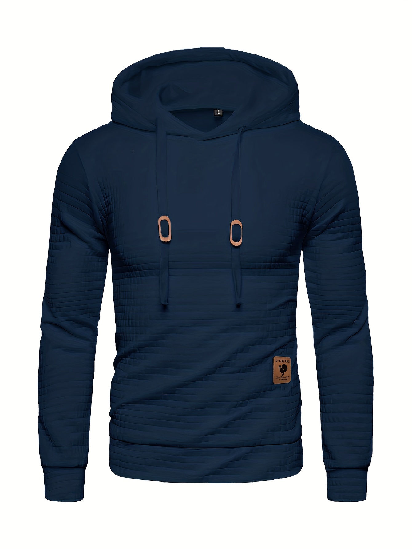 hoodies for men mens casual waffle pullover hooded sweatshirt mens clothing for spring and fall as gifts details 9