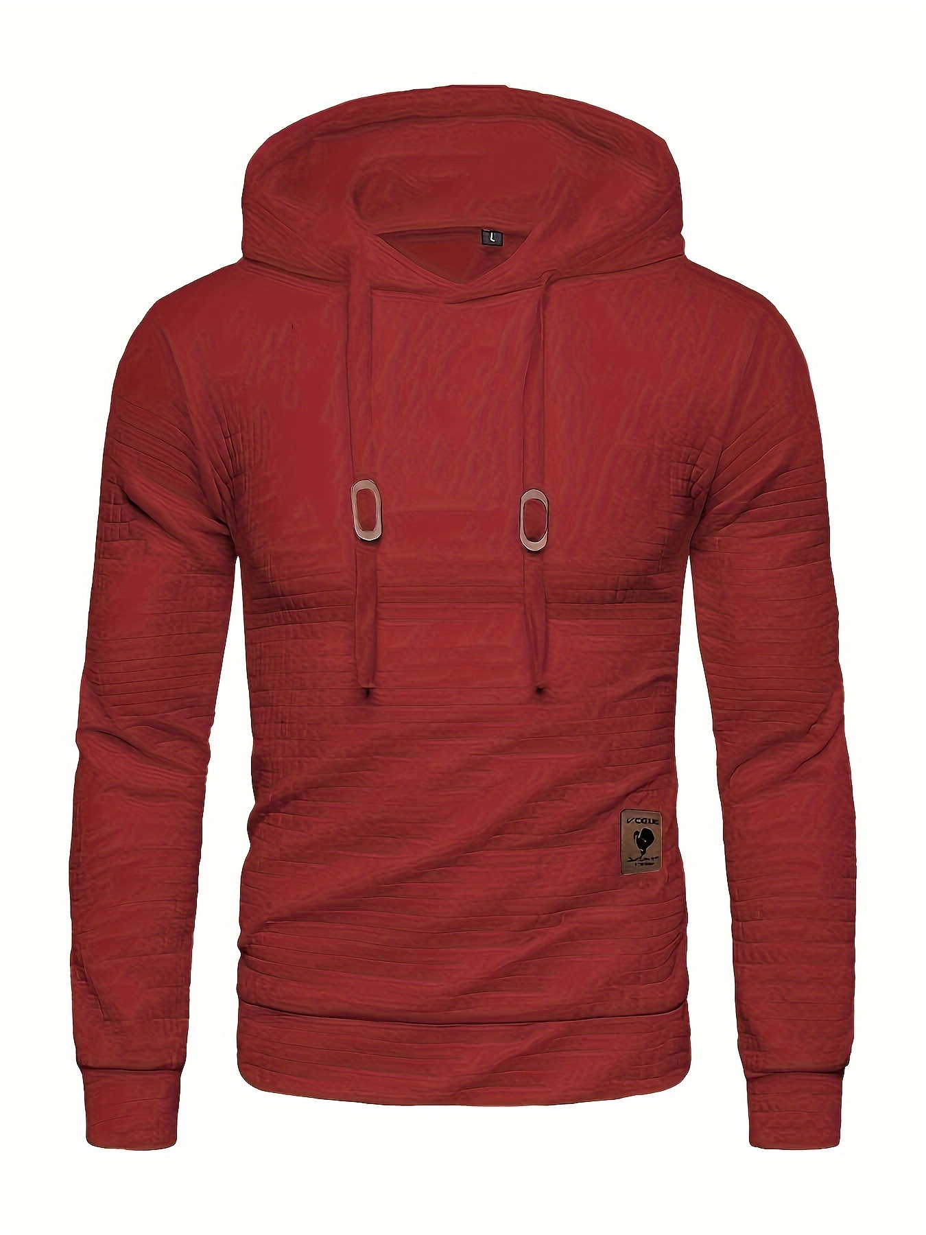 hoodies for men mens casual waffle pullover hooded sweatshirt mens clothing for spring and fall as gifts details 19
